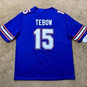 FLORIDA GATORS #15 TEBOW Sewn Jersey BLUE